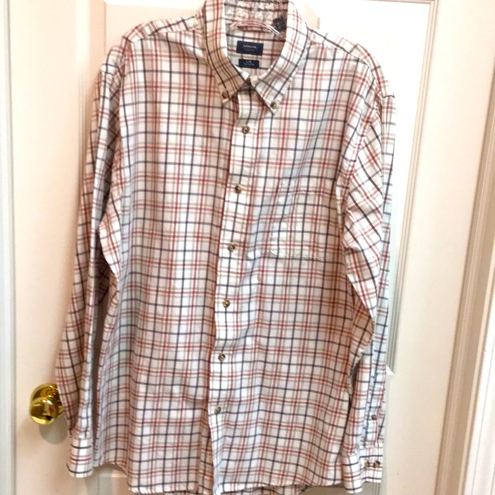 Men's Brushed Cotton Plaid Button-Down Shirt - Picture 2 of 7